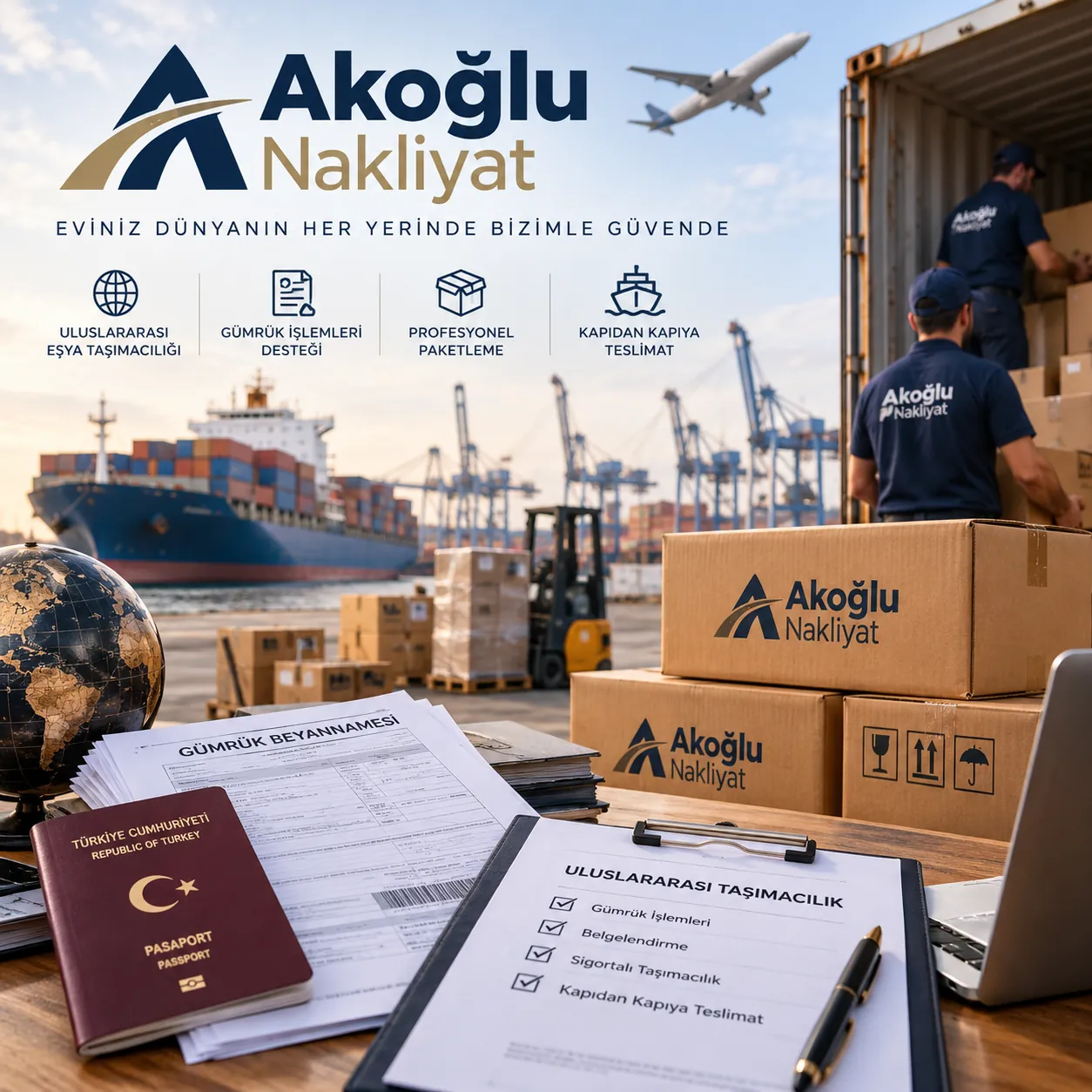 Uluslararası taşınma belgeleri ve paketlenmiş eşyalar